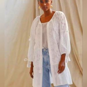 Kimono white for summer beautiful Onesize